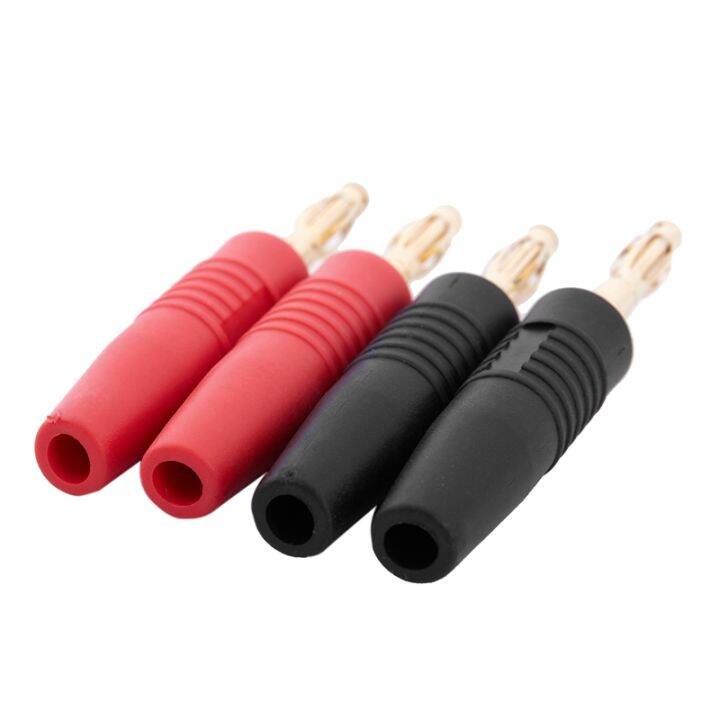 4pcs-4mm-b7-24k-gold-plated-musical-speaker-cable-wire-pin-banana-plug-connector