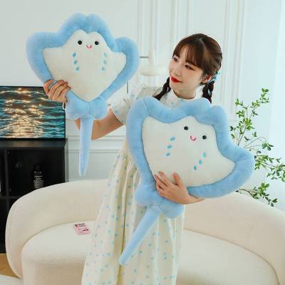 Cartoon Manta Toy Plush Fish Design Soft Stuffed Pillow Cushion Kids Girls Gift