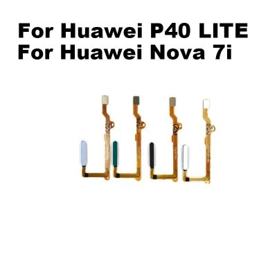 ต้นฉบับสําหรับ Huawei P40 Lite / Nova 7i ปุ่มโฮม Touch ID ลายนิ้วมือ เซนเซอร์ ปุ่มเมนู Flex Cable Flex Cable