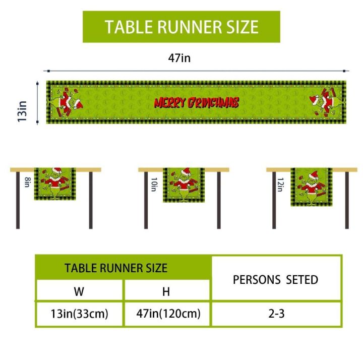 oak-ผ้าลินินลินิน-แผ่นรองจานคริสต์มาส-กริชต์-สีเขียวอ่อน-นักวิ่งตาราง-แฟชั่นสำหรับผู้หญิง-ครัวบ้าน-dinging-ผ้าปูโต๊ะผ้าทอ-ตกแต่งโต๊ะ