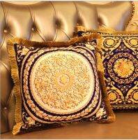 gold velvet cushions Luxury car pillow Decorative cushion, decorative pillow, silver cushions European cushion cover office