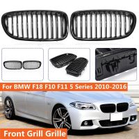 Pair Gloss Black Front Kidney 12 Slats Grill Grille for BMW 5 Series F10 F11 F18 520i 523i 525i 530i 2010-2017 Racing Grilles