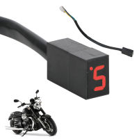 5 Gears จอแสดงผล LED ไฟแสดงสถานะเกียร์รถจักรยานยนต์ Shift Lever Sensor Universal Replacement