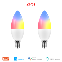 Tuya Smart Wifi LED Bulb 4W, Dimmable Smart Light Bulb E14 RGB 16 Million Colors, Compatible with Alexa Google Home Smart Life