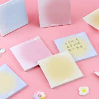 50 Sheets Sticky Stickers, Gradient Stickers, Windy Summer Stickers, Paper Hand Stickers, Sticker School Supplies Memo Pads