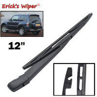 Wiper 12" Rear Wiper Blade &amp; Arm Set Kit For Mitsubishi Pajero Montero V80 2007-2021 Windshield Windscreen Window