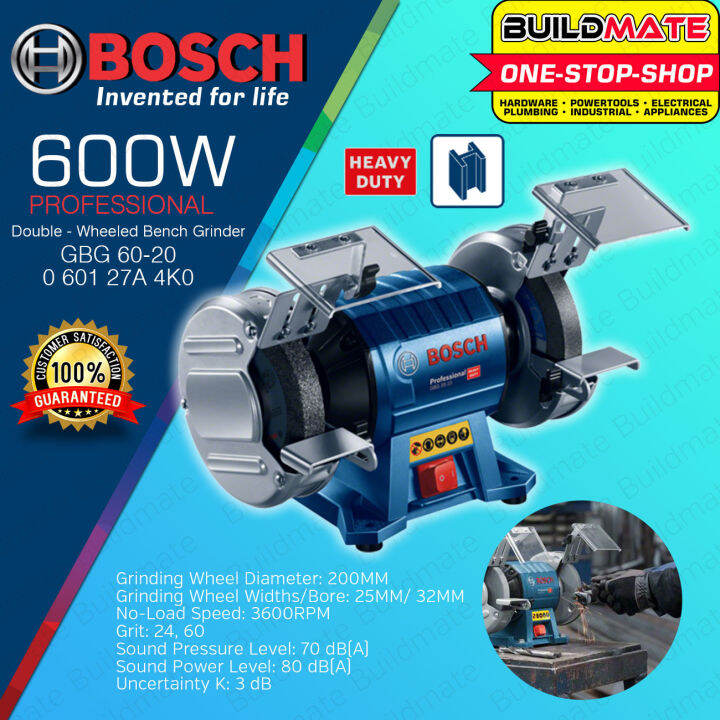 Bosch 600W 8 Inches Bench Grinder 200mm With Grinding Wheel GBG 60-20 ...