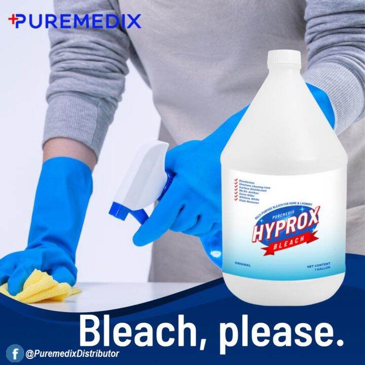 Puremedix Hyprox DISINFECTANT BLEACH 1 Gallon Lazada PH