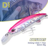 D1 Sea Heavy Sinking Minnow Fishing 92mm 49g 110mm 60g Saltwater Wobbler Big Jerkbaits Swimbait Bass Tuna for Fishes Pesca