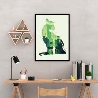 The Last Guardian Silhouette Video Game Poster Art Print Canvas Painting Wall Pictures Living Room Home Decor (No Frame)