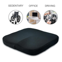 2023 New Tailbone Sciatica Back Pain Relief Comfort Office Chair Car Seat Cushion Non-Slip Orthopedic Memory Foam Cocc Cushionyx