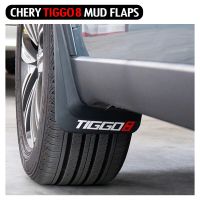 JHTJHNDTGFJHND 4Pcs Mud Flaps สำหรับ CHERY TIGGO 8 TIGGO8 Mud Guard รถ Splash Flaps Mudguards ล้อ Fender ด้านหน้าด้านหลังรถชุดรถ Acc