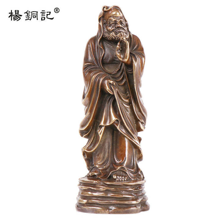 on-sale-โบราณ-สีทองแดงบริสุทธิ์-bodhidharma-เครื่องประดับสำหรับ-creative-ใช้รูปปั้นทองแดงของ-bodhidharma-patriarch-ศาสนาพุทธพระพุทธเจ้าเครื่องครัวพระพุทธรูปทิเบต