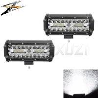 7นิ้วแท่ง Led 120W จุดทำงานน้ำท่วมคอมโบสำหรับรถบรรทุก Kamaz Uaz Lada รถจี๊ปทางวิบากอุปกรณ์เสริม