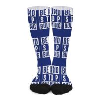 【jw】❐  Kind Stop Bullying Awareness Slogan for teachers Socks with print winter men Mens Men′s sock