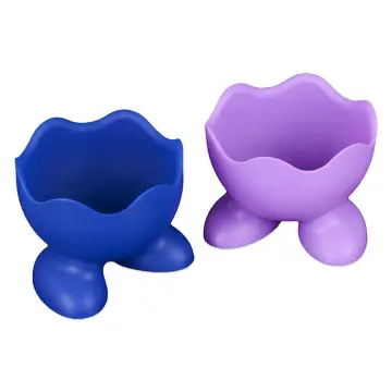 2pcs Silicone Egg Cup Holder Food Grade Boiled Eggs Holder Boiler