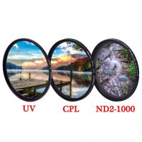 KnightX UV CPL variable Neutral Density Adjustable Polarizing ND2 ND ND4 ND8 ND16 ND32 ND400 Camera Lens Filter 49mm 52m