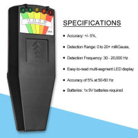 EMF Meter เครื่องตรวจจับรังสีแม่เหล็กไฟฟ้าแบบใช้มือถือ Digital LCD Dosimeter Tester สำหรับ Electric Field Radiation Magnetic Field