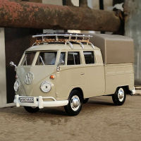 124 Volkswagen T1 Bus Alloy Classic รถรุ่น Diecasts โลหะ VAN SAMBA ยานพาหนะรถจำลองคอลเลกชันเด็กของเล่นของขวัญ