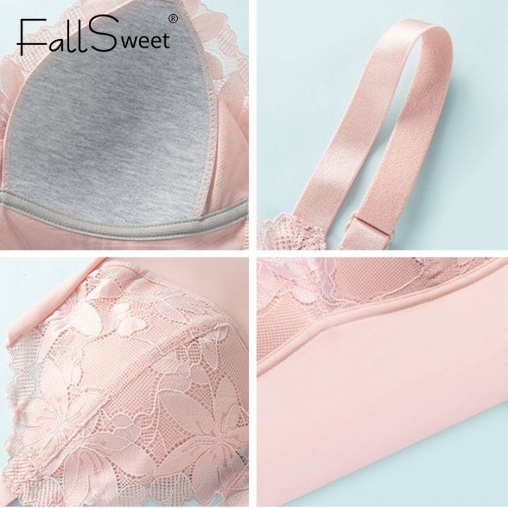 a-needed-lingerie-fallsweet-ชุดชั้นในบรายกกระชับหน้าอกไร้ตะเข็บบราขนาดใหญ่ผู้หญิงเสื้อครอปชั้นในชุดชั้นในลูกไม้เซ็กซี่เซ็กซี่เสื้อกั๊กความงามด้านหลังแฟชั่น