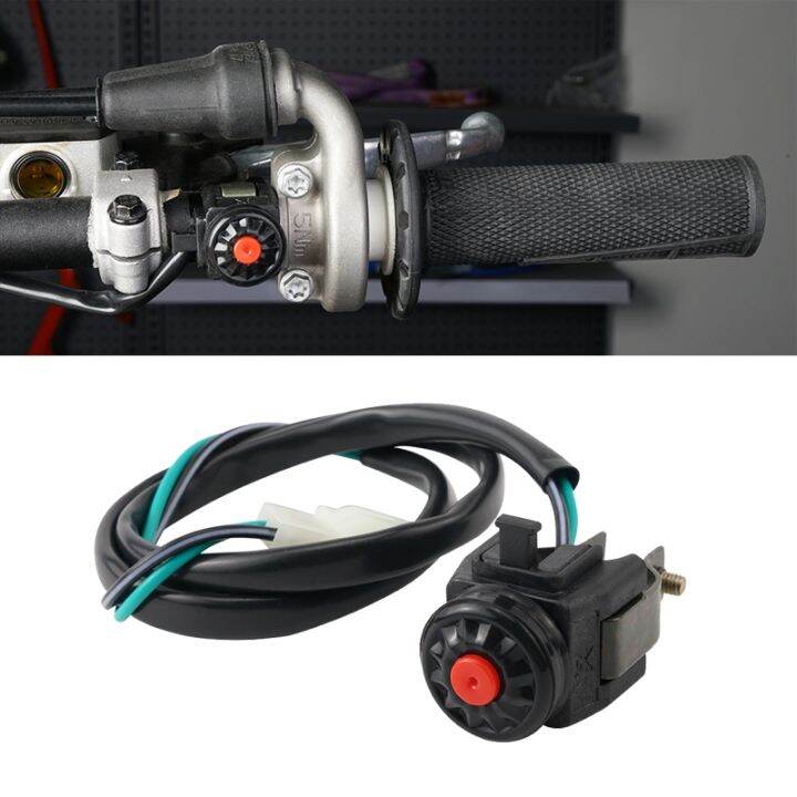 NICENC Motocross Handlebar Horn Starter Kill Stop Switch On Off Button