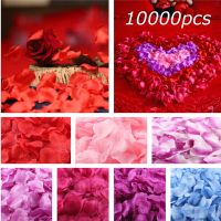 500-10000pcs/lot Silk Rose Petals for Wedding Decoration Artificial Rose Petal Wedding Flower Rose Flower For Valentine 6Z Artificial Flowers  Plants