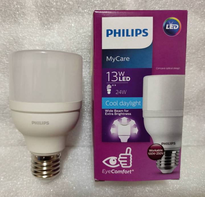 หลอดไฟ-led-philips-13w-daylight-ฟิลิปส์-led-13-วัตต์-แสงขาว-ขั้วเกลียว-e27