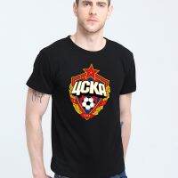 【New】The Central Cska มอสโกรัสเซียโลโก้เสื้อยืด Top Lycra Cotton Men T Shirt ออกแบบใหม่คุณภาพการพิมพ์อิงค์เจ็ทคุณภาพสูง