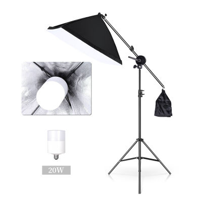 Studio Photo escopic Boom Arm Top Light Stand With Sandbag for Speedlite Mini Flash Strobe SoftboxLED Video