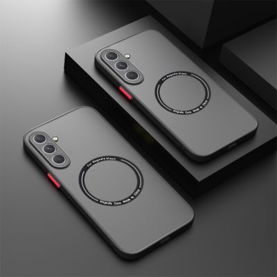 For Samsung Galaxy A14 A34 A54 5G Case Armor Magsafe Magnetic Camera Protector Phone Case For Samsung A54 A 14 A24 54 Back Cover