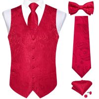 【hot】 Wedding Men Fashion Business Tuxedo Man Waistcoat Necktie Pre-tied Bow Tie