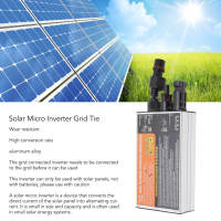 Solar Micro Inverter Grid Tie 18-60V High Conversion Rate Waterproof Grid Tie Micro Inverter for Generation Systems AC220V