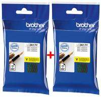 Brother LC-3617Y (แพคคู่ถูกกว่า) ของแท้ สำหรับรุ่น Brother MFC-J2330DW, MFC-J3530DW, MFC-J3930DW