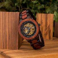 ⌚BOBO นาฬิกานาฬิกาชายสุดหรูนกนาฬิกาข้อมืออัตโนมัติไม้ผู้ชายนาฬิกา Relogio Masculino ของขวัญคริสต์มาสที่กำหนดเอง J-R05