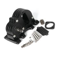 LCG Lower Center of Gravity Transmission Gearbox with Skid Plate for 1/10 RC Crawler Axial SCX10 I II III Capra Upgrades