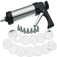 DIY Manual Cookie Press Maker Machine ,Stainless Steel Piping Nozzles Biscuit Make Cake Decoration Tools,Decorating Squeezing