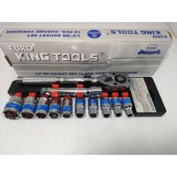 TH เครื่องมือช่าง Euro king tool DR SOCKET SET 12 PCS เครื่องมือช่าง Euro king tool เครื่องมือวัสดุและอุปกรณ์งานช่าง ชุดเครื่องมือช่างอเนกประสงค์