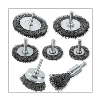 7Pcs New Generation Wire Brushes for Drill Carbon Steel Drill Bit Brushes High Hardness Alloy Steel Wire Wheels Durable Drill Wire Wheel