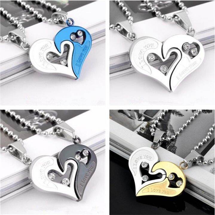 jdy6h-fashion-couple-two-color-stainless-steel-heart-necklace-engagement-necklace-for-women-stainless-steel-jewelry-halloween-gift