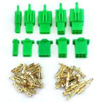 【CW】 green 2.8mm 2/3/4/6/9 pin Automotive 2.8 Electrical wire Male Female terminal plug Kits Motorcycle ebike car