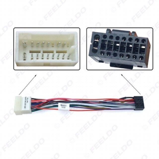 ปลั๊กไฟจอแอนดรอย-16pin-สำหรับใส่ตรงรุ่นรถ-mitsubishi-กรณีวิทยุเดิมเป็น-clarion