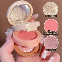 3 In 1 Matte Highlighter Blush Palette Pearly Blush Shiny Eyeshadow Multifunctional Face Makeup Palette Female Cosmetics