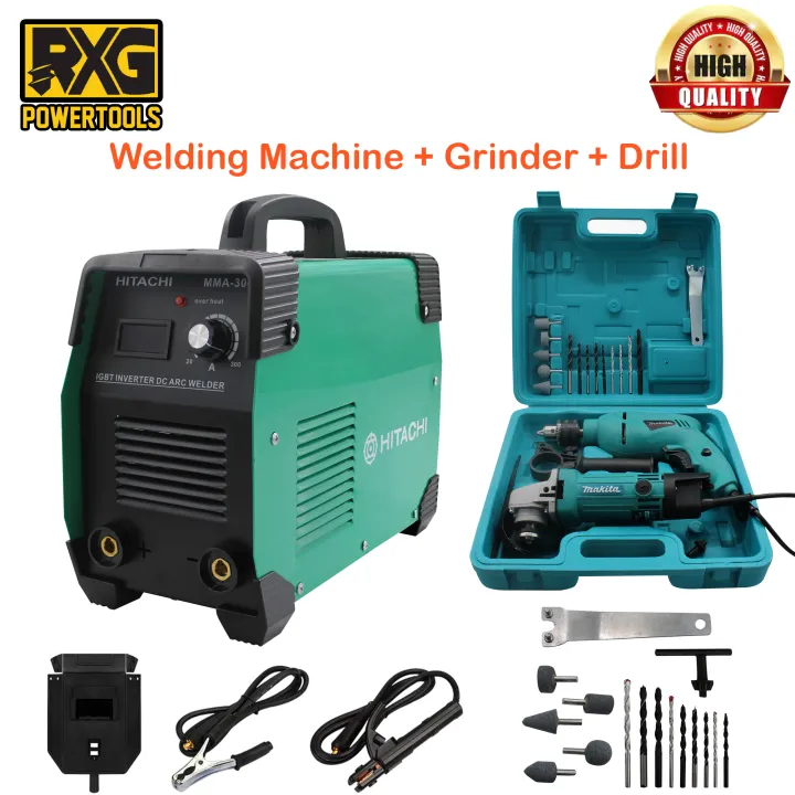 Hitachi Mma 300 Welding Machine 2in1 Mk Grinder And Drill Combo A