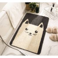 Bathroom Mat ผ้าเช็ดเท้า พรมเช็ดเท้ากันลื่น ในห้องน้ำ ขนนุ่ม ซับน้ำดี พรมเช็คเท้าลายสุดน่ารัก ขนาด 40cm x 60cm ห้องนอน ห้องนั่งเล่น พรมเช็ดเท้าในห้องน้ำ พรมหน้าห้องน้ำ พรมในห้องน้ำ พรมเช็ดเท้ากันลื่น ซับน้ำ พรมห้องน้ำ แห้งเร็ว