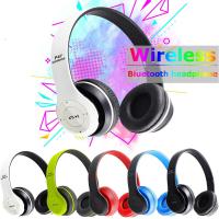 New P47 Wireless Headset 5.0 Bluetooth Headphones Foldable Bass HiFi Earphones Supports TF Card Stereo Headset with Microphone Over The Ear Headphones