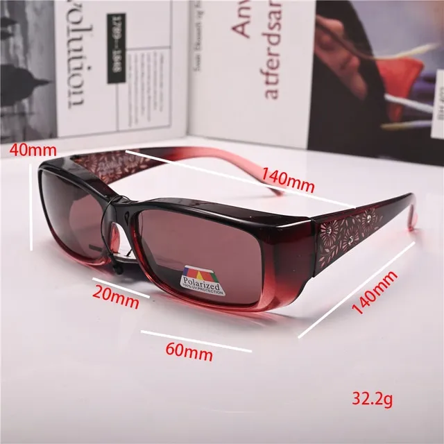 Vazrobe Driving Goggles Women Clip On Sunglasses Polarized Fit Over