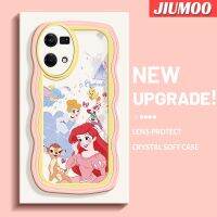 JIUMOO เคสการ์ตูนสำหรับ OPPO Reno 7 4G Reno 8 4G Pro,F21สโนว์ไวท์ดีไซน์ใหม่โคโลเดอร์ลอนเคสมือถือนิ่มเคสโปร่งใสลายกล้องถ่ายรูปสุดสร้างสรรค์เคสซิลิก้าเจลฝาครอบป้องกัน