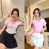 [พร้อมส่ง ส่งไว 24 ชม. ]  Giving ? ? sᴘᴏʀᴛʏ ᴘᴏʟᴏ ᴄᴏʟʟᴇᴄᴛɪᴏɴ ? Polo Crop รุ่นใหม่ทรงยอดฮิต!  เพิ่มดีเทลตัดขอบแถบสี เนื้อผ้าหนานุ่ม ทรงสวย