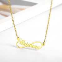 Nextvance Heart Infinite Customized Name Necklaces High Quality Stainless Steel Personalized Women Friendship Gift BFF