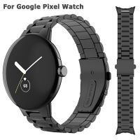 lumude No Gaps Classic Buckle Metal Stainless Steel Strap for Google Pixel Watch band forPixel Watch Bracelet Replacement Watchband